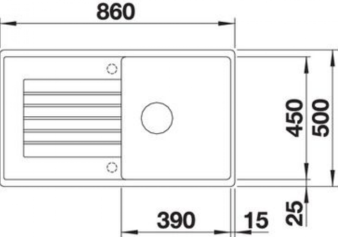   Blanco ZIA 5 S  Silgranit 526016