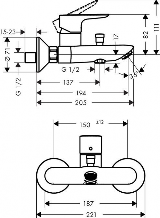    Hansgrohe Talis E 71740700  