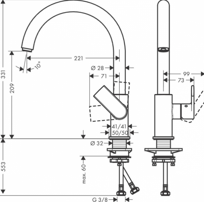    Hansgrohe Vernis Shape 71871670 