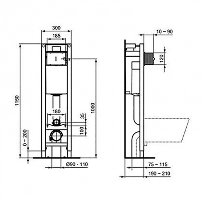     Ideal Standard Prosys Eco Frame M E233267