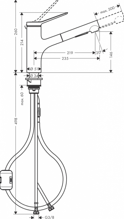    Hansgrohe Zesis M33 74800000 