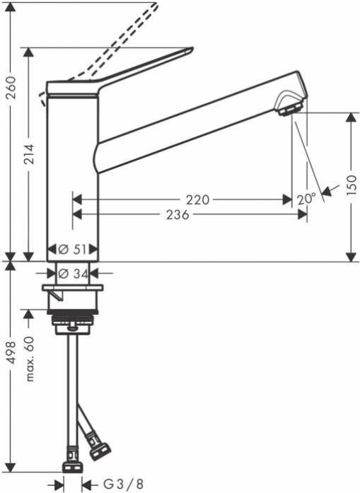    Hansgrohe Zesis M33 74802670  