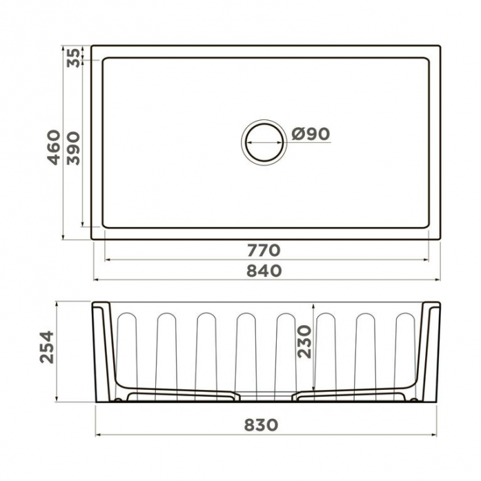  Omoikiri Mikura 83-WH Glossy  4993259