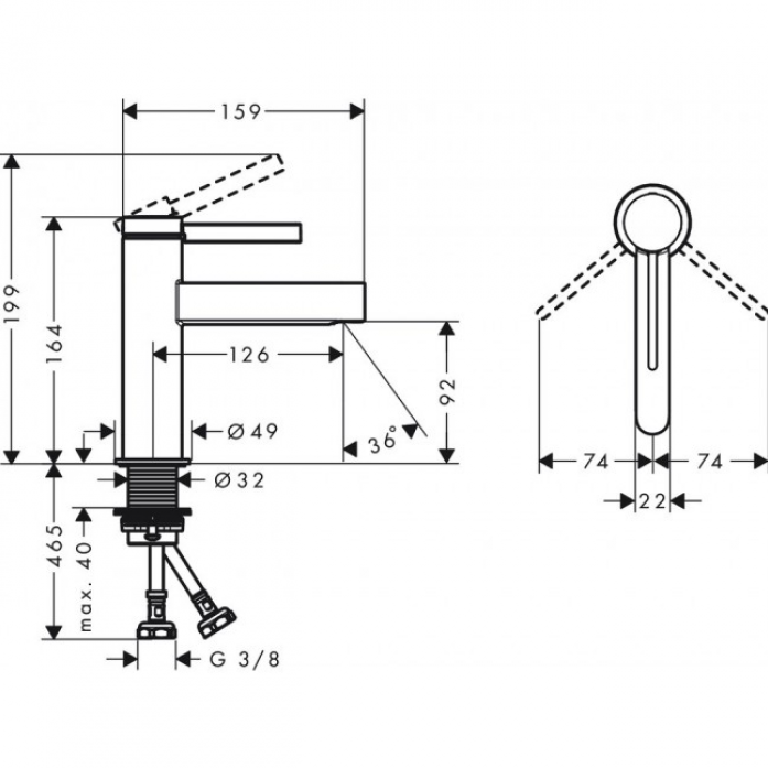    Hansgrohe Finoris 76010670  