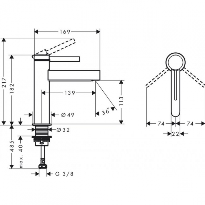    Hansgrohe Finoris 76023700  