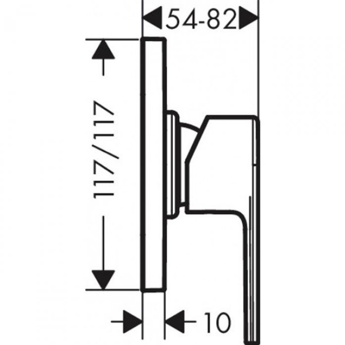    Hansgrohe Vernis Shape 71658670  