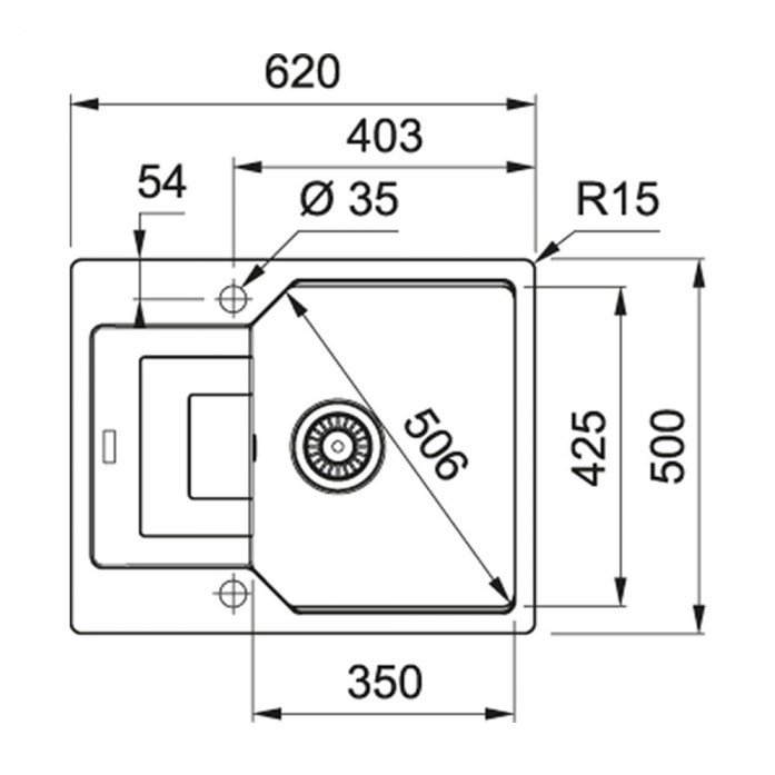   Franke UBG 611-62  114.0612.258