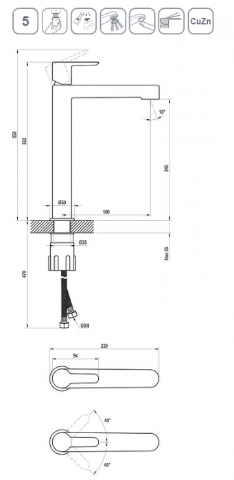    Ravak Puri PU 015.20 X070182  