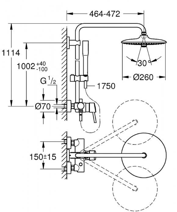   GROHE Euphoria System 260 23061003 