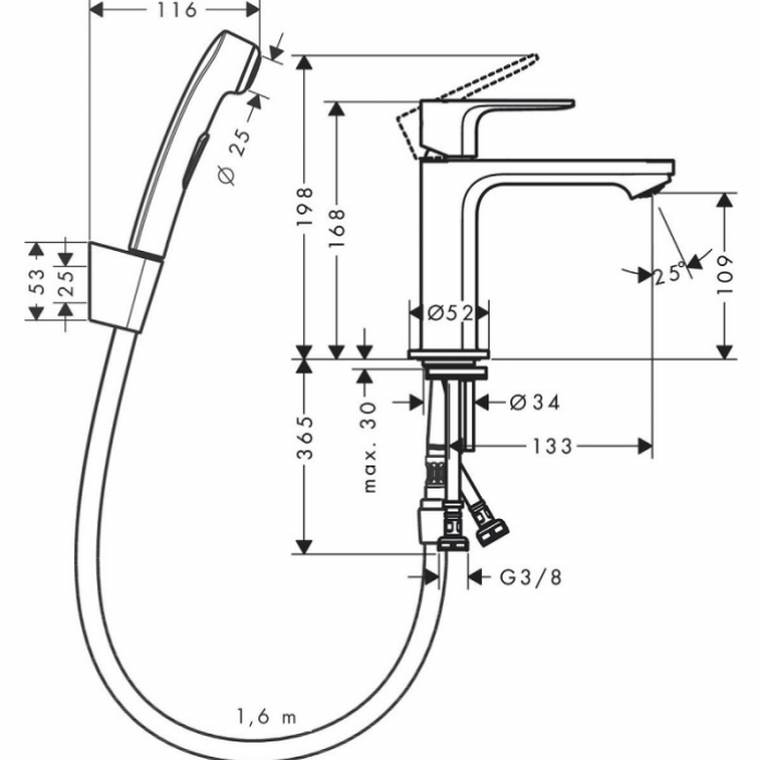       Hansgrohe Rebris S 72215670  