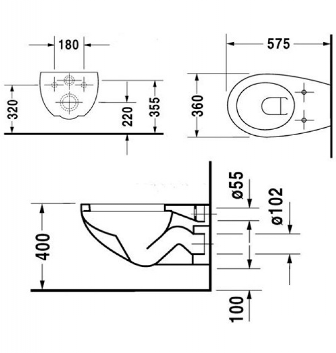     Duravit Duraplus Colomba 2547090000 + 0064190096 