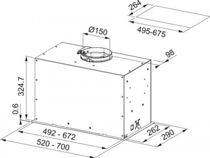  Franke FBFE BK MATT A52   305.0665.364