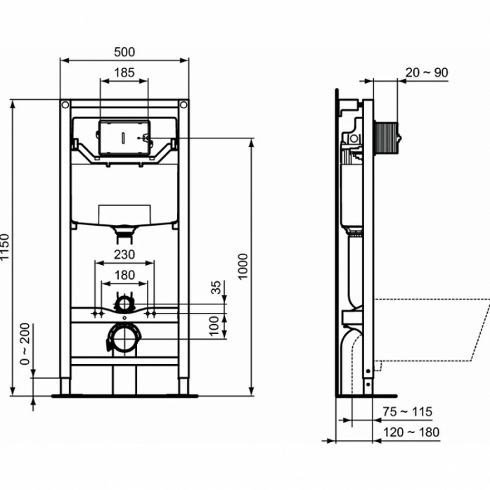     Ideal Standard Prosys Tesi AquaBlade P386801