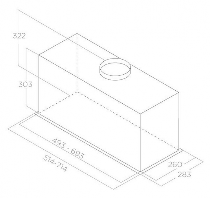  Elica LANE SENSOR BL MAT/A/72