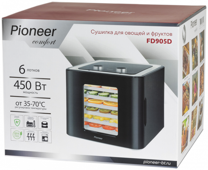 Сушилка для овощей и фруктов pioneer. Сушилка для овощей и фруктов Pioneer fd905d. Сушилка Pioneer fd105.