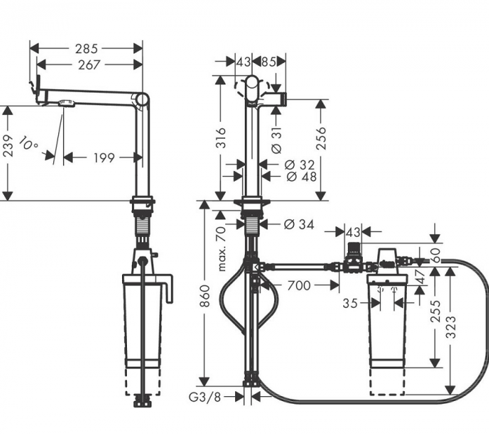    Hansgrohe Aqittura M91 76804670  