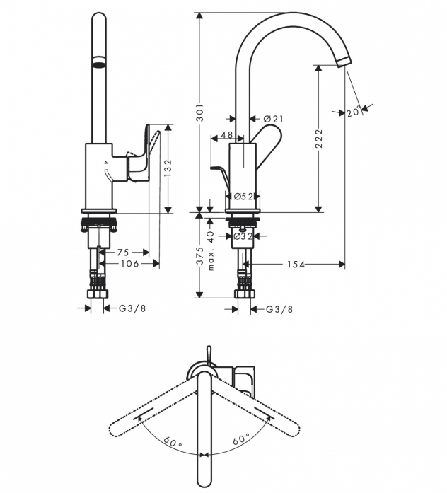    Hansgrohe Rebris S 72536670  