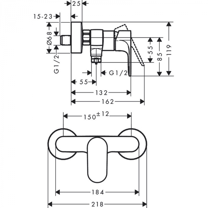    Hansgrohe Rebris S 72640000 