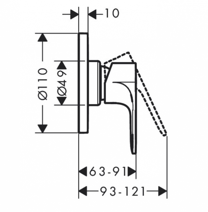    Hansgrohe Rebris E 72658670  