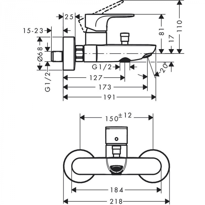    Hansgrohe Rebris S 72440670  