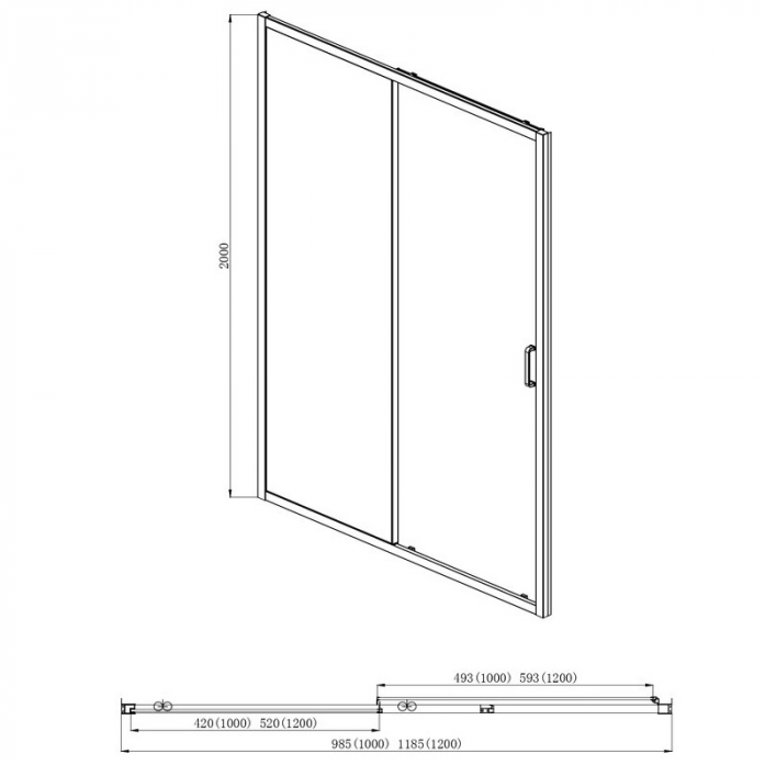   AQUATEK AQNAA6121-100 1000x2000 / 