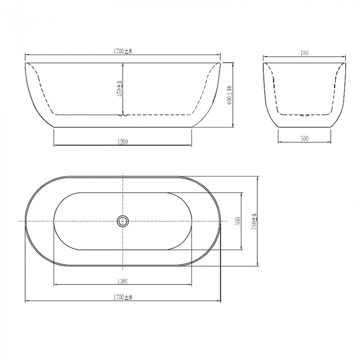  AQUATEK  170x78 AQ-144778Bl  /