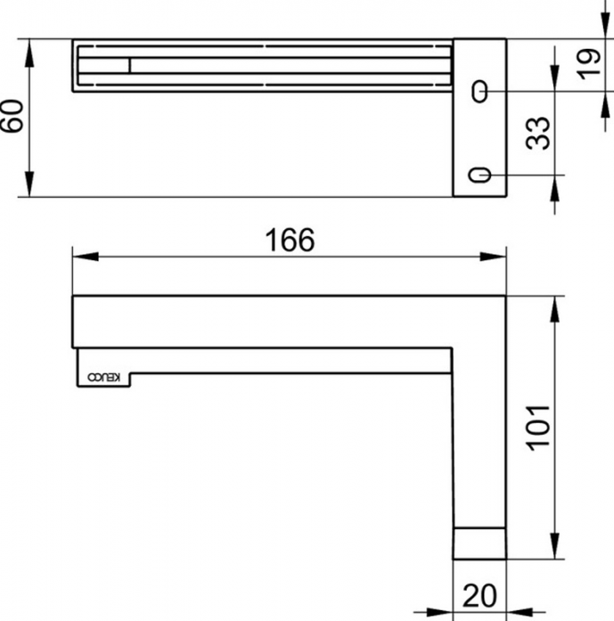     Keuco Edition 90 19162010000 