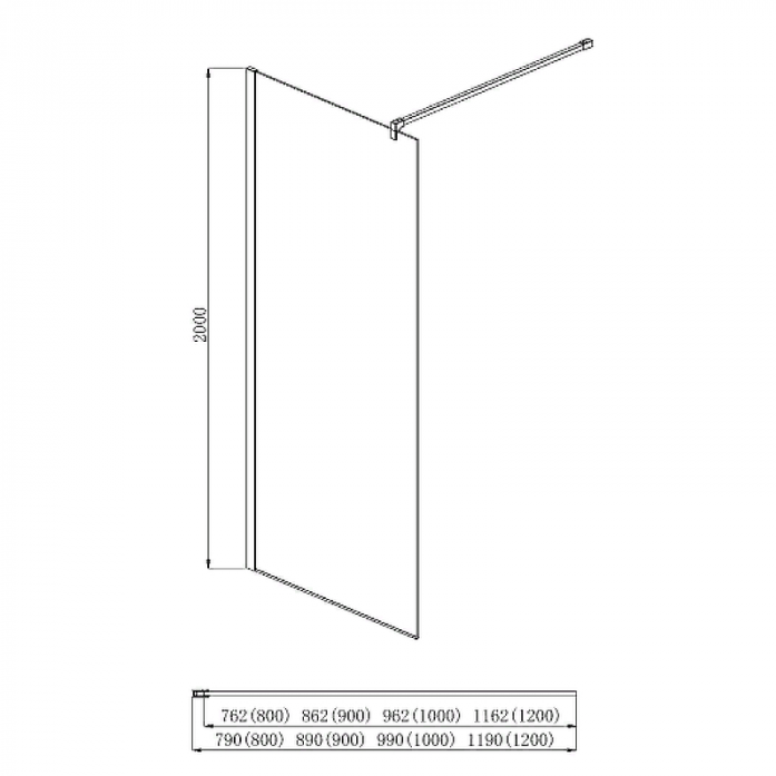     AQUATEK AQ WIW 10020BL 1000x2000 / 