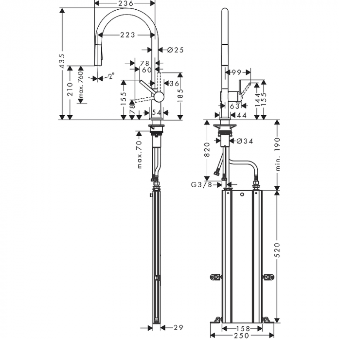    Hansgrohe Talis M54 sBox 72801800  