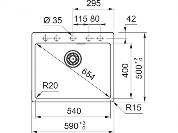   Franke MRG 610-54   114.0696.194