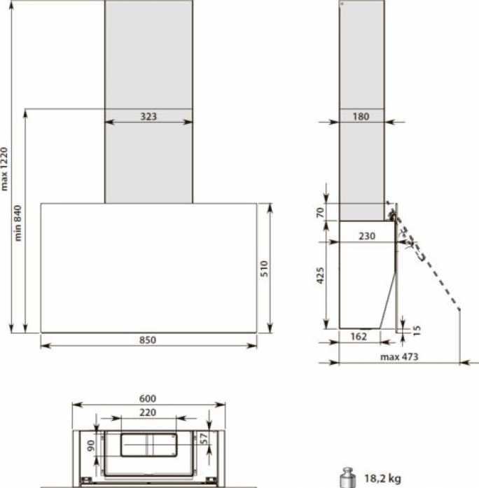  Falmec COVER SAND CCFN85.E0P2#ZZZT460F