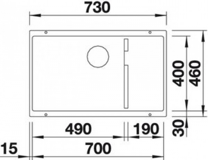   Blanco SUBLINE 700-U Level   527172