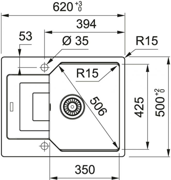   Franke UBG 611-62  114.0612.268