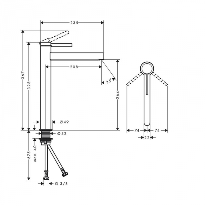    Hansgrohe Finoris 76070670  