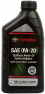 Масло моторное TOYOTA Motor Oil 0W-20 синтетическое 0,946 л 00279-0WQTE-6S