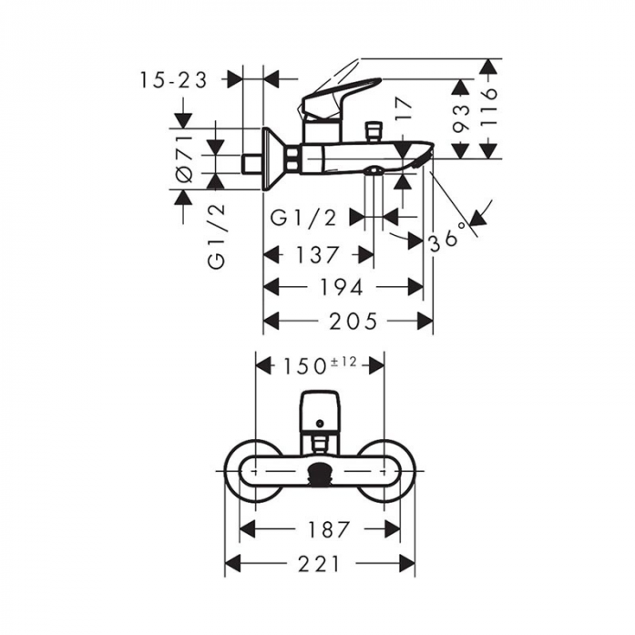    Hansgrohe Logis 71400670  