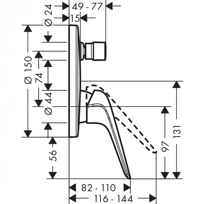    Hansgrohe Novus 71046000 