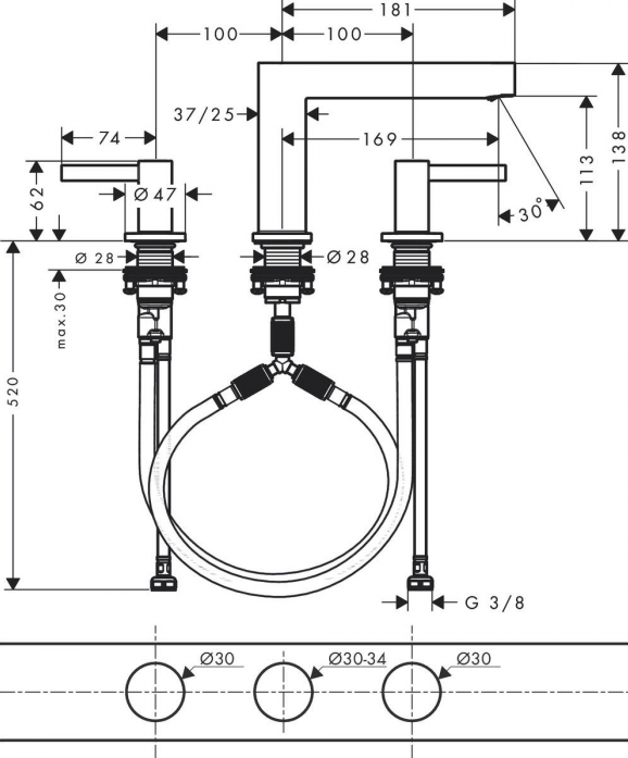    Hansgrohe Finoris 76033700  