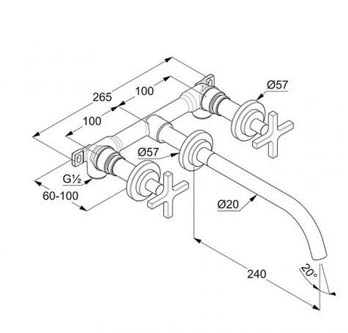    Kludi Nova Fonte Puristic 201460520 