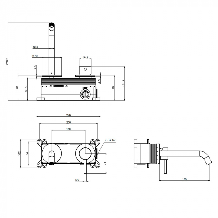    AQUAME Siena AQM6215CR 