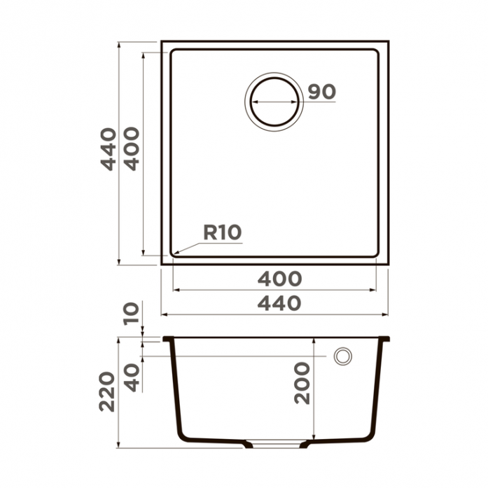  Omoikiri Bosen 44-U-ES  4997206