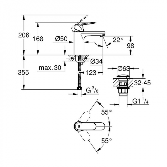    GROHE Eurosmart Cosmopolitan 23926000 