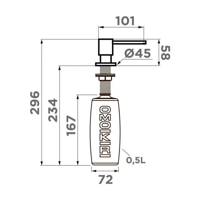  Omoikiri OM-03 BL 4995045