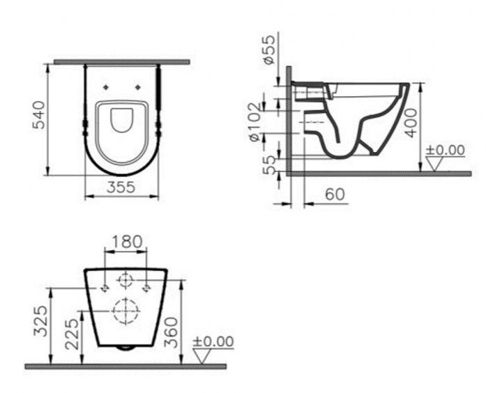   Vitra Sanibelle 7551B003-0075 