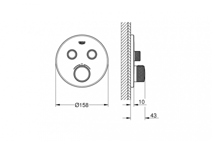      GROHE Grohtherm SmartControl 29507KF0  