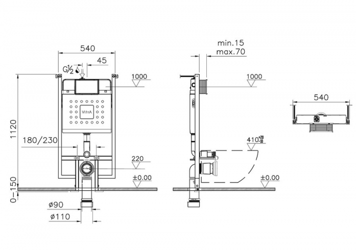  Vitra V-Fix Core 738-5800-01  