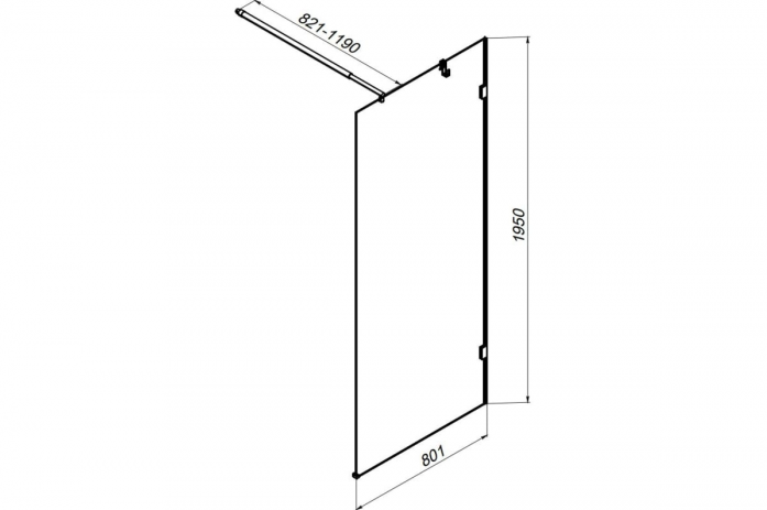   Am.Pm 80x195  X-Joy W94WI-80-F1-MTE