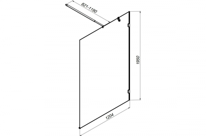   Am.Pm 120x195  X-Joy W94WI-120-F1-BTE