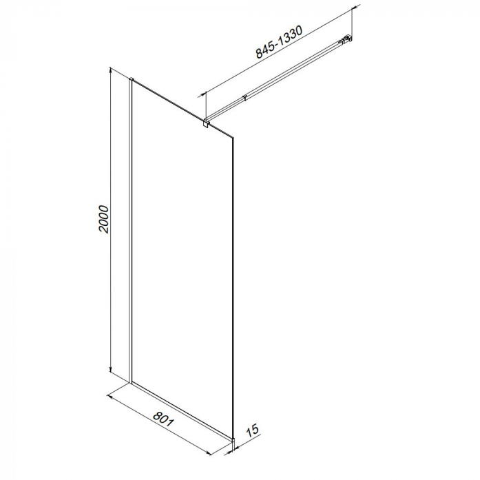   Am.Pm 80x200  Func W84WI-80-F1-MTE