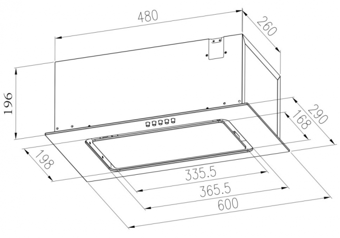   Meferi INBOX60WH LIGHT